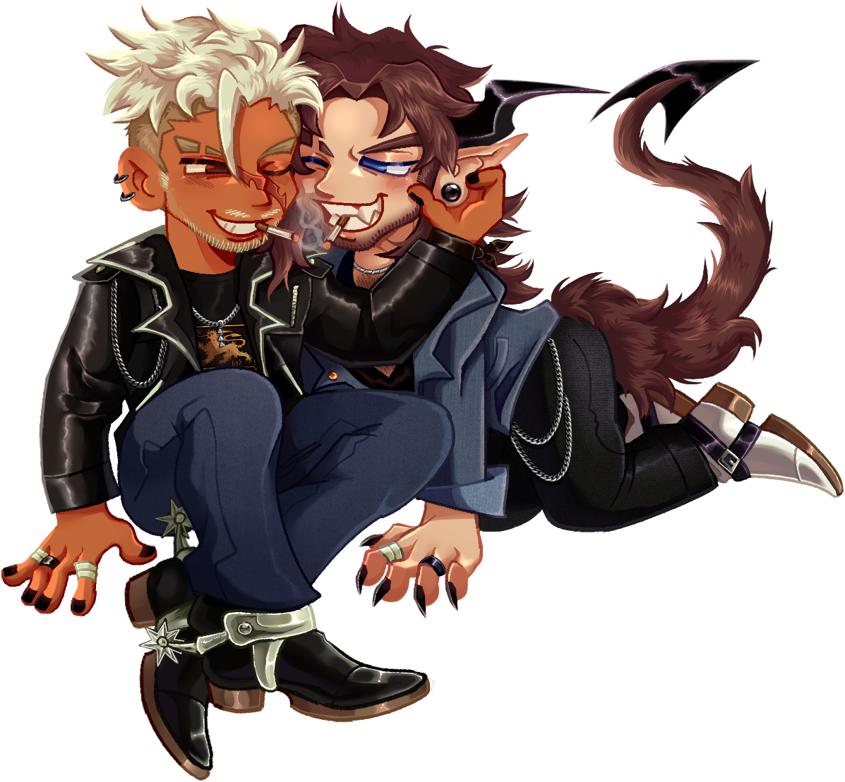large chibi (couple)